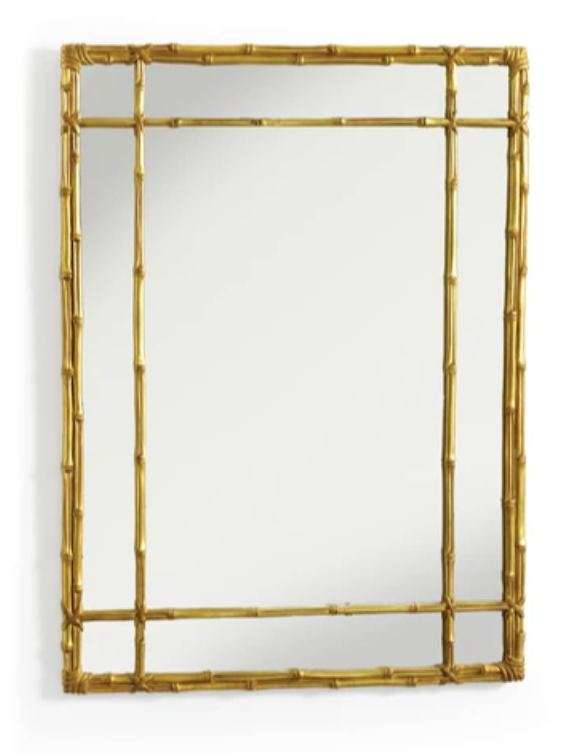 Classic Lashed Bamboo Mirror