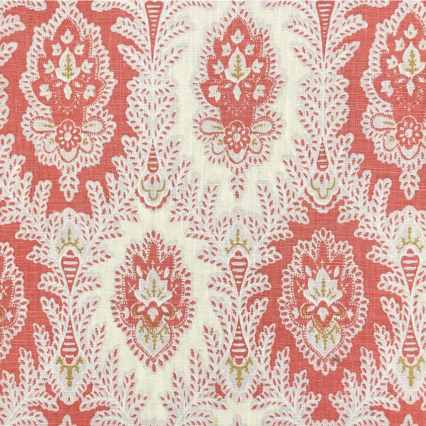 h*y様 定価93,5万 ベルルッティ スエードレザー パッチワーク ジャケット 4.7 Yards Jane Shelton 6245-2 Brighton Red/GreyDecorator Fabric