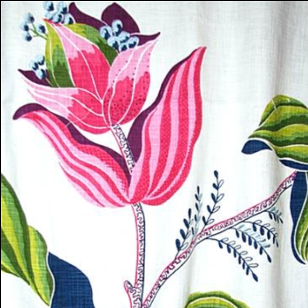 Large Fuchsia Fabric Flower Pin