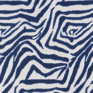1.1 Yards Lacefield Designs Zebra Marine Decorator Fabric