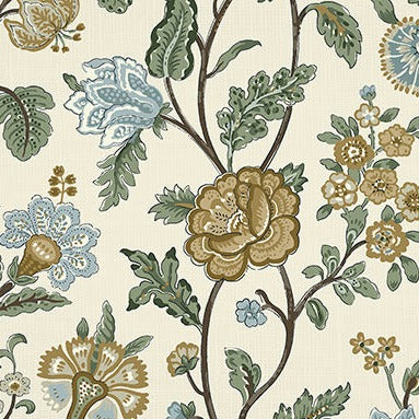 Belle Maison Elin Dijon Floral Decorator Fabric