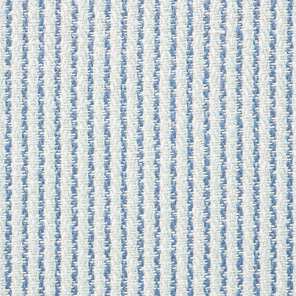 Schumacher Shoreline Stripe in Sky Decorator Fabric