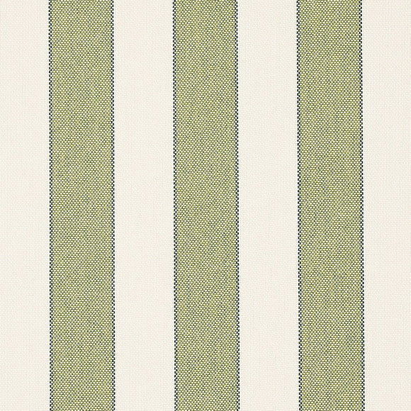 Scumacher Blumont Stripe Green Indoor/Outdoor Fabric