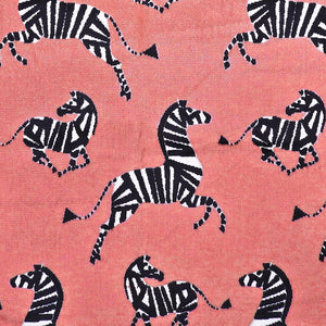Farlowe Rose Zebra Velvet Decorator Fabric