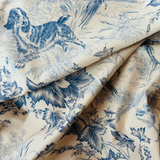 2.9 Yards of Brunschwig and Fils On Point Blue Decorator Fabric