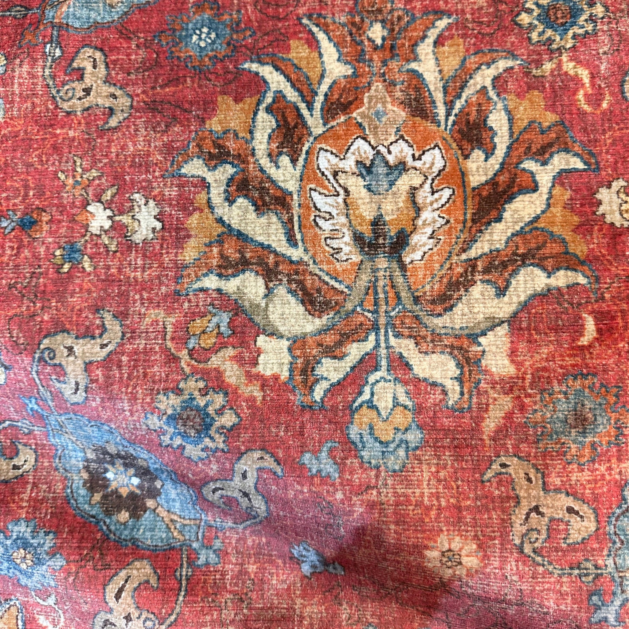 1.8 Yards Colefax and Fowler Jocasta Velvet Red Decorator Fabric