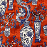 Vilber Fabrics Mythical Dragon Red Decorator Fabric