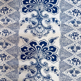 1.7 Yards Quadrille Chantilly Stripe Slate Blue on TintDecorator Fabric