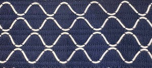 King Textiles Indoor/Outdoor Waves Crochet Nautical Decorative Trim Tape