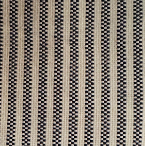 Ticking Navy Blue Small Scale Woven KA158 Ticking Navy Decorator Fabric