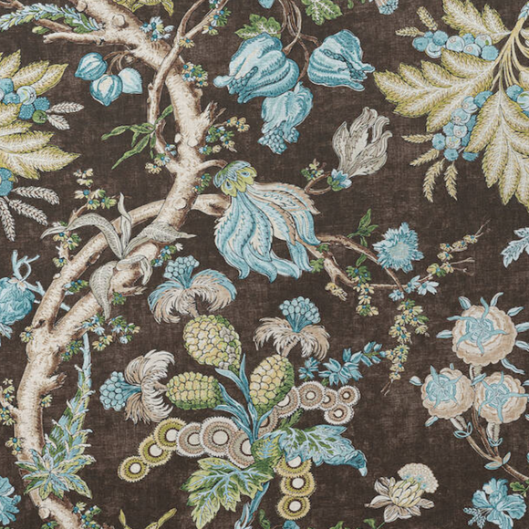 Thibaut Chatelain Brown Decorator Fabric