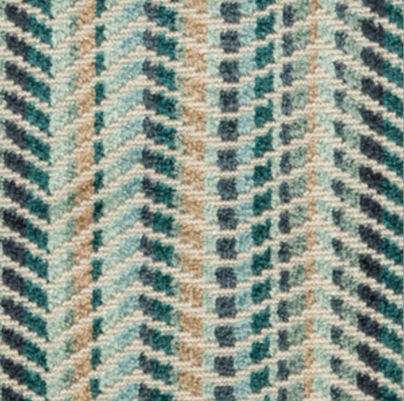 4.1 Yards Lee Jofa Alton Velvet Twilight Decorator Fabric