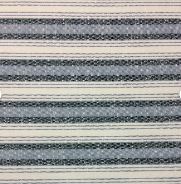 2.6 Yards of Crystal Cove  Pria Azure Striped Inside Out Decorator Fabric