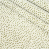 De Leo Siamese Parchment White/Taupe Leopard Cheetah Reversible Chenille Decorator Fabric