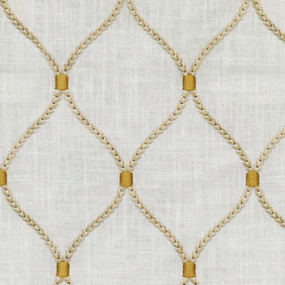 Waverly Williamsburg Deane Embroidery Gilded Fabric