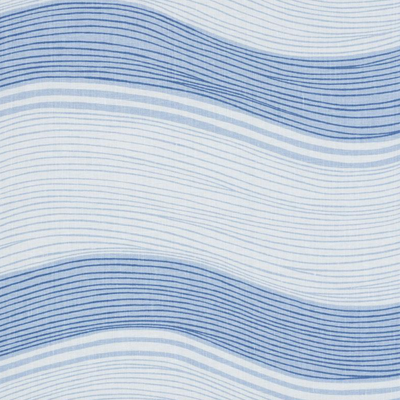 1.625 Yards Schumacher La Marea Blue Decorator Fabric