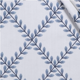 Clover Lane in Porcelian Embroidered Decorator Fabric