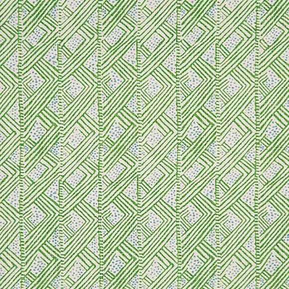 1.8 Yards Christopher Farr Belge Fabric in Green Decorator Fabric