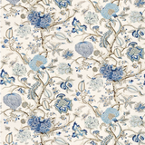 1.2 Yards Scalamandre Pondicherry Linen Delft Decorator Fabric