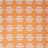 3 Yards Schumacher Manta Performance Pink and Orange Decorator Fabric