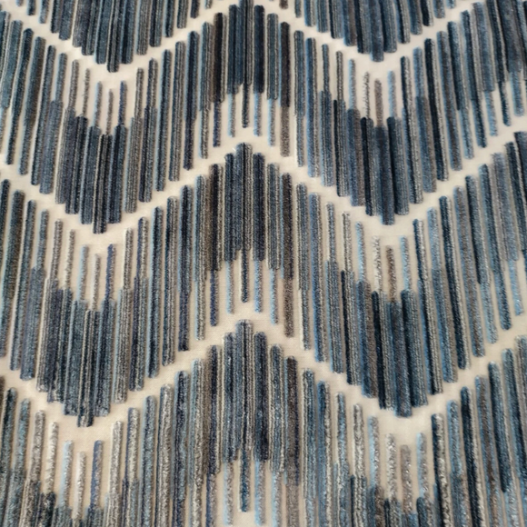 1.1 Yards Kravet Couture 34553.521 Highs and Lows Steel Cut Velvet Chevron Decorator Fabric (Copy)