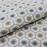 1.7 Yards Jane Churchill Geometric Honeycomb Fabric- Cornelia Aqua Green  J705F-01 Decorator Fabric
