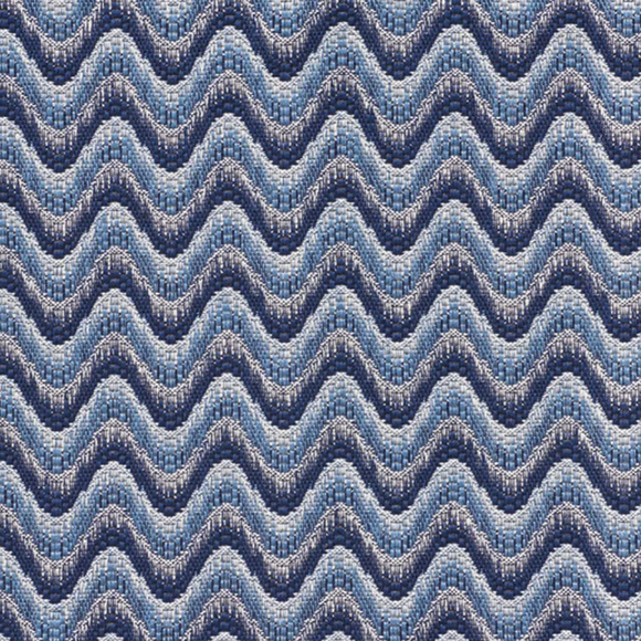 2.7 Yards Bargello Wave Blue Schumacher Decorator Fabric