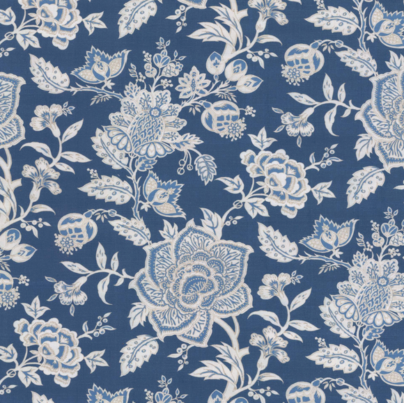 Lillian August Home Beach House Toile Blue Decorator Fabric