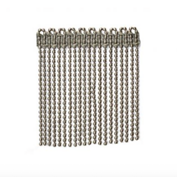 Kravet Couture T30463.106 Ball Chain Pull Platinum Template Decorative Trim