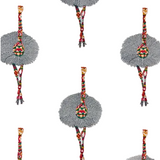 1.7 Yards TFA Ruffles and Feathers Carnival Decorator Fabric
