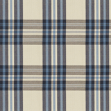 4 Yards Ralph Lauren Fabric LFY50147F Duck Walk Plaid Ink Decorator Fabric