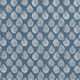 2.65 Yards Kravet Calico-50 Indigo Decorator Fabric