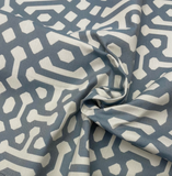 Sunbrella 45991-0014 Fretwork Denim Indoor/Outdoor Fabric