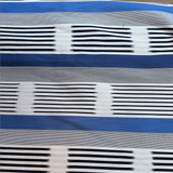 1.9 Yards Knoll Ikat Stripe Atlantic Decorator Fabric