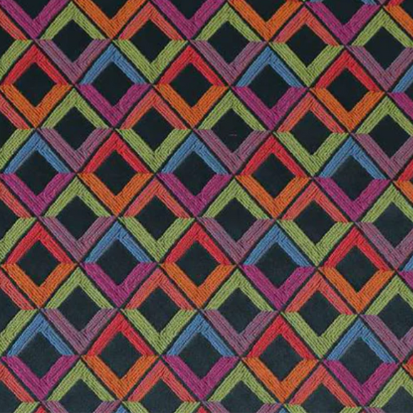 Sokoto Colorful Geometric Modern Furnishing Decorator Fabric In Blue CTR-1056