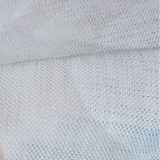 De Leo Textiles Bauer Ice White Textured Fabric