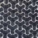 1.75 Yards Groundworks Chengtudoor Embroidered Black/Linen Decorator Fabric