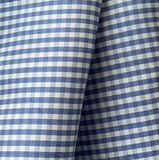 6.1 Yards Periwinkle & White Checkered Crisp White Taffeta Silk Decorator Fabric