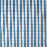 6.1 Yards Periwinkle & White Checkered Crisp White Taffeta Silk Decorator Fabric