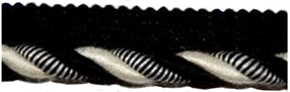 Sunbrella Indoor/Outdoor Licorice Stripe 1/4