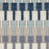 1.7 Yards Villa Nova Geometric Jacquard Upholstery Fabric- Shiko / Indigo V3223/06Decorator Fabric (Copy)