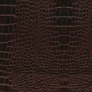 Socodilo Chocolate Crocodile Choco Brown Animal Print Vinyl Upholstery