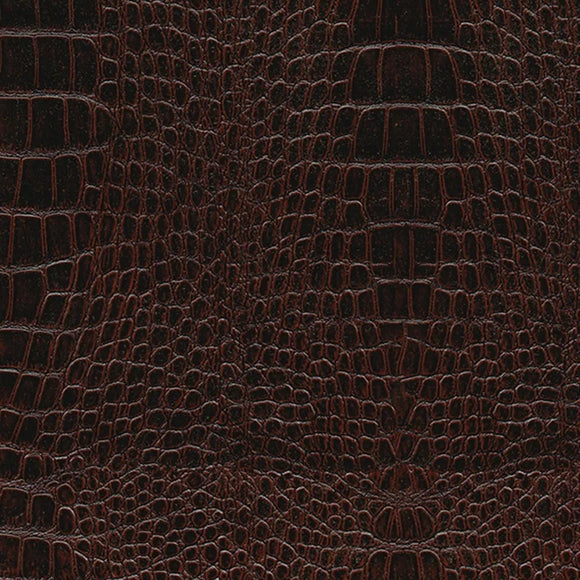 Socodilo Chocolate Crocodile Choco Brown Animal Print Vinyl Upholstery