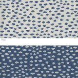 1.7 Yards of Perennials Elements Blueberry Indoor/Outdoor Decorator Fabric