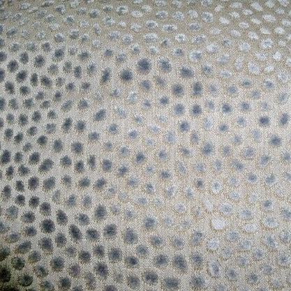 1.8 Yards of Lee Jofa Animal Spots Grey Cut Velvet Fabric