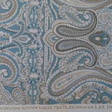 5 Yards of Lee Jofa Alsace Paisley Blue/Taupe Decorator Fabric