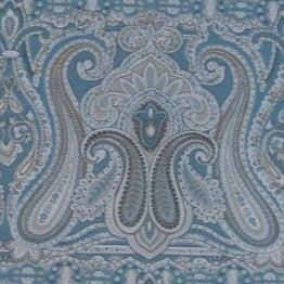 5 Yards of Lee Jofa Alsace Paisley Blue/Taupe Decorator Fabric