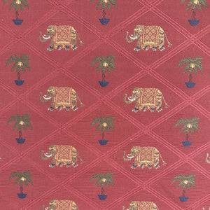 3 Yards of Raj Mother Red Lattice Decorator Fabric