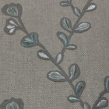 Twig Aqua Embroidered Vine Decorator Fabric