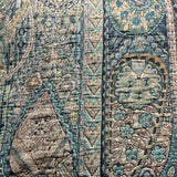 De Leo Imbalance Marine Quilted Decorator Fabric